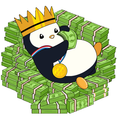 Money In The Bank Sticker by Pudgy Penguins