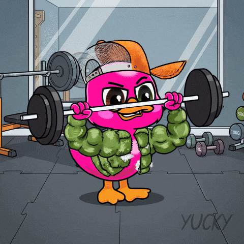 Lets Go Workout GIF by Yucky Ducks