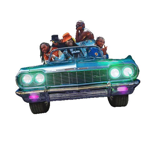 On My Way Car Sticker by Phony Ppl