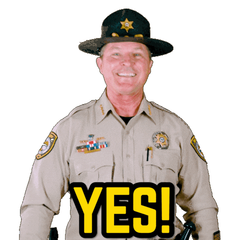Sticker Yes Sticker by Pinal County Sheriff's Office