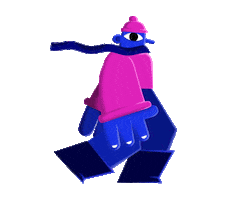 Monster Walk Sticker