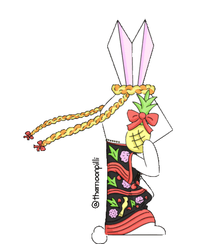 Bunny Pineapple Sticker