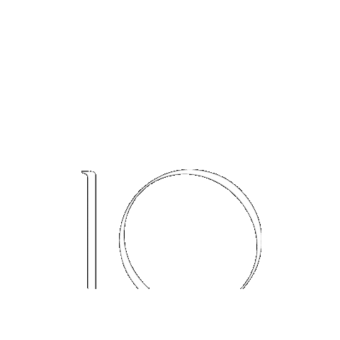 10 Years And Beyond Sticker by Bynd Artisan