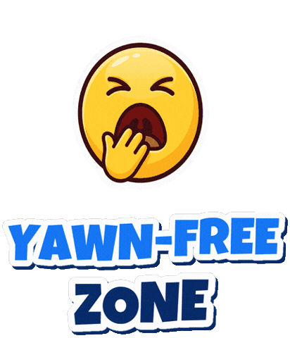 Zap Yawn Sticker by Zoco Networking
