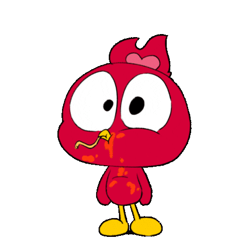 Hungry Chick Sticker