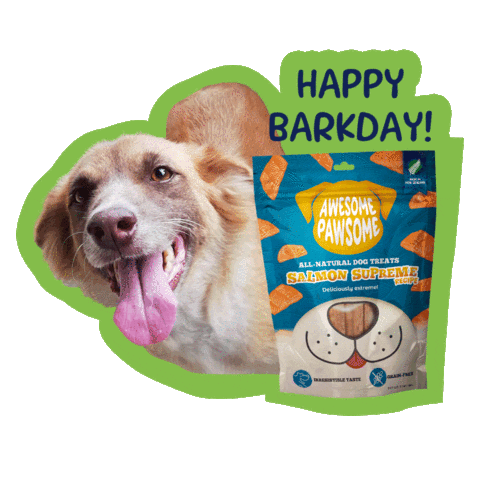 Happy Dog Sticker by Awesome Pawsome Treats