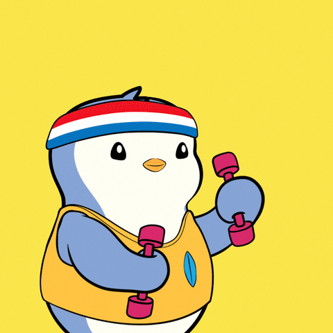 Happy Fitness GIF by Pudgy Penguins