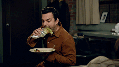 Jake Johnson Eating GIF by New Girl - Find & Share on GIPHY