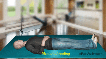 gluteal stretch for ischiogluteal bursitis GIF by ePainAssist