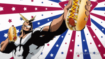Hot Dog Food GIF by My Hero Academia