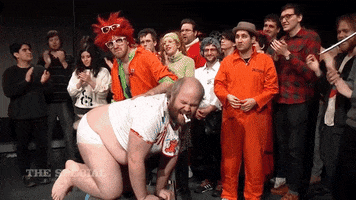spanking new year GIF by The Special Without Brett Davis