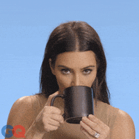 kim kardashian tea GIF by GQ