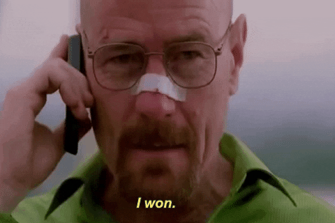 Walter White Win GIF by Breaking Bad - Find & Share on GIPHY