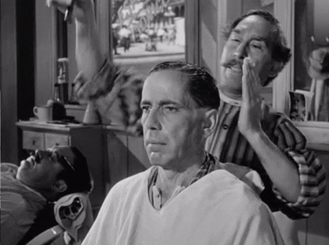 Humphrey Bogart Barber GIF by Warner Archive - Find & Share on GIPHY