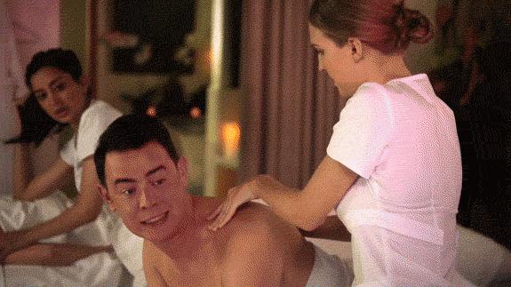 Life In Pieces Massage GIF by CBS - Find & Share on GIPHY