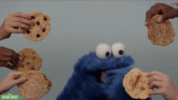 Cookie Monster Eating GIF by Sesame Street