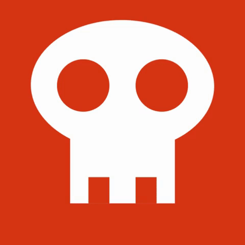 Skull Coding GIF