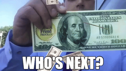 Whos Next Money GIF by Quickpage - Find & Share on GIPHY