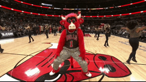 benny the bull dancing GIF by NBA