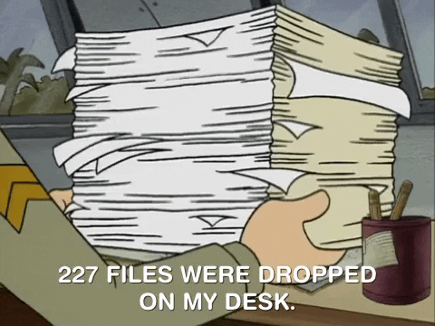 Une pile de documents