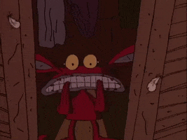 nervous aaahh real monsters GIF