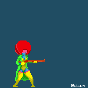 eagorajose girl pixelart girlpower shotgun GIF