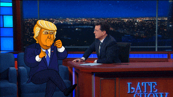 Donald Trump Butterfly GIF by The Late Show With Stephen Colbert