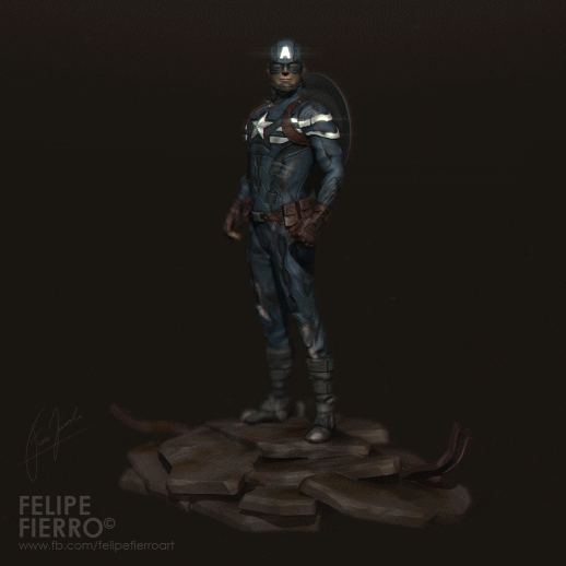 felipefierro captain america gif winter soldier civil war felipe fierro GIF