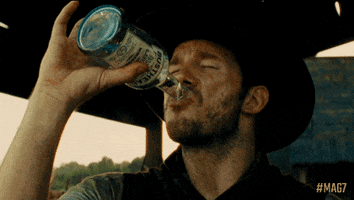 chris pratt drinking GIF by The Magnificent Seven