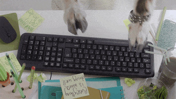 goat typing GIF by Slack