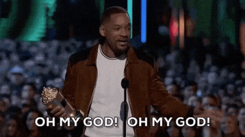 excited will smith GIF