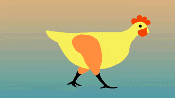 pu chicken walk cycle GIF
