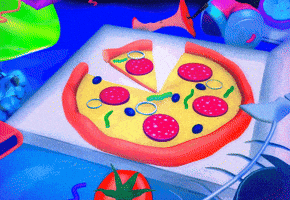 Pixel Pizza GIF by Fantastic3dcreation