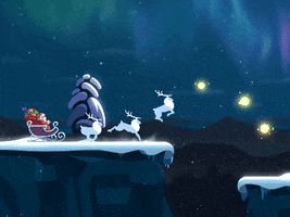 oleg christmas santa cold deer GIF