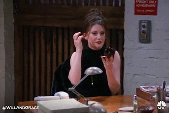 Will & Grace nbc makeup coke will and grace GIF