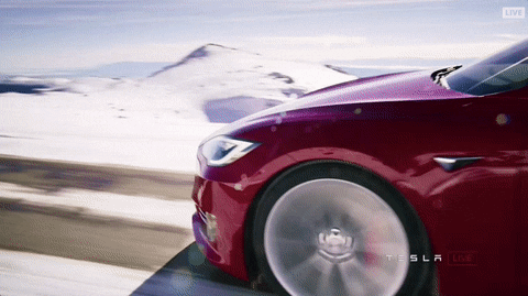 Tesla Model S подзарядка