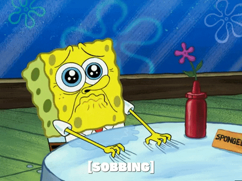 Spongebob Crying Gif
