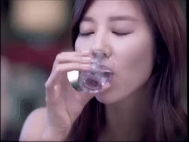 Son Dam Bi Drinking GIF