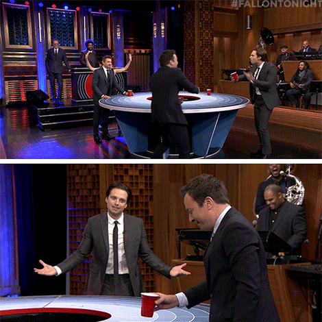 captain america beer GIF by The Tonight Show Starring Jimmy Fallon