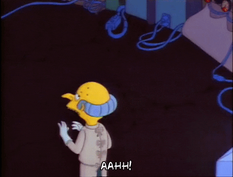Shocked Season 3 GIF by The Simpsons