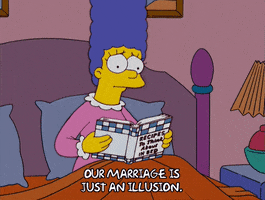 marge simpson bed GIF