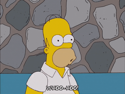 Happy Season 17 GIF by The Simpsons (GIF Image)