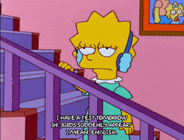 lisa simpson stairs GIF