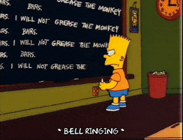 Season 2 Bart Chalkboard GIF by The Simpsons