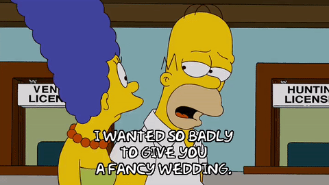 Homer Simpson Wedding GIF Find & Share on GIPHY