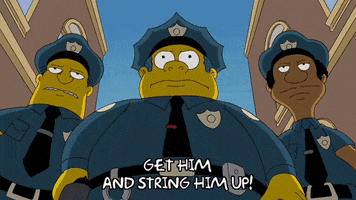 Threaten Episode 19 GIF by The Simpsons
