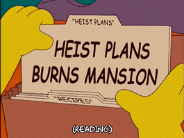 Episode 7 Heist Plans GIF by The Simpsons