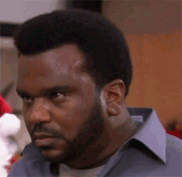The Office gif. An intoxicated Craig Robinson as Darryl sways drunkenly, looking angry.