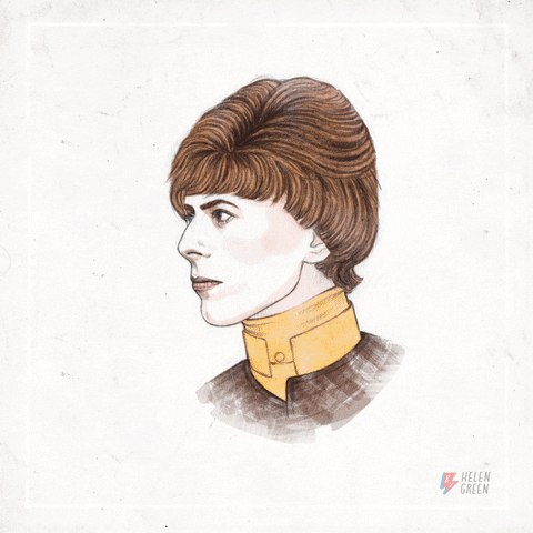 simonleser david bowie changes ziggy stardust personas GIF