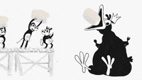 Black And White Animation GIF by aap
